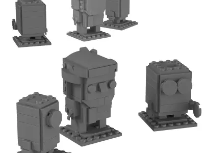 Lego BrickHeadz - 40420 Gru Stuart and Otto 3D model