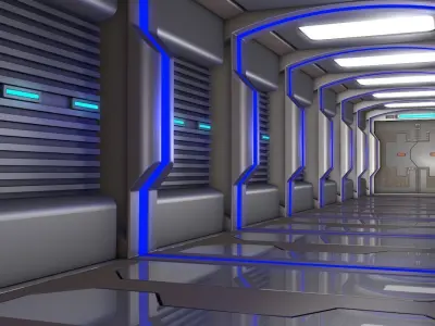 Sci Fi Corridor   3D model