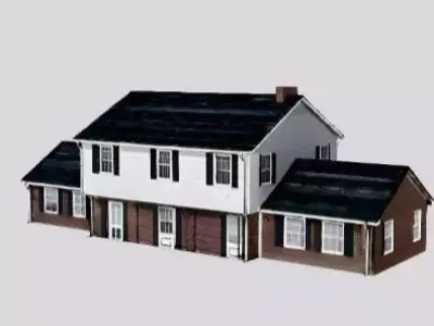 STRANGER THINGS MAISON Low-poly 3D model