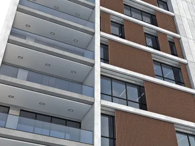 Modern office building No 5 3D model