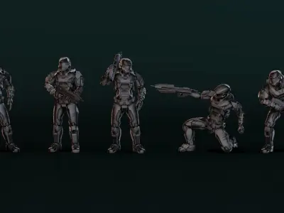 Halo Spartan IV 3D model