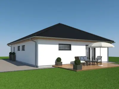 House Collection 2 with outdoor patio 3D model