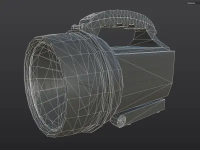 Flashlight Camping - PBR Game Ready Low-poly 3D model