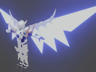 Balance Breaker Hokuryuukou and Balance Breaker Sekiryuutei Low-poly 3D model