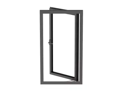 Aluminium Door 01 3D model
