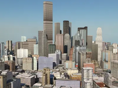City 121 Low-poly 3D model