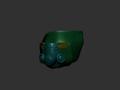 helmet high poly sculpt 3d printable  3D model 87