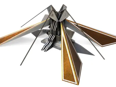 sci fi temple- Cyberpunk design - Game-Ready Low-poly 3D model