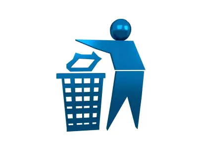 Recycle Symbols v7 011 Low-poly 3D model