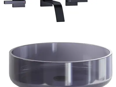 Tolosa washbasin with Berraco mixer 3D model