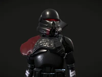 Imperial Purge Trooper Low-poly 3D model