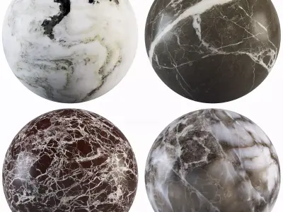 Marble 48 - Calacatta-Landscape-Red Levanto-BrownGray Texture
