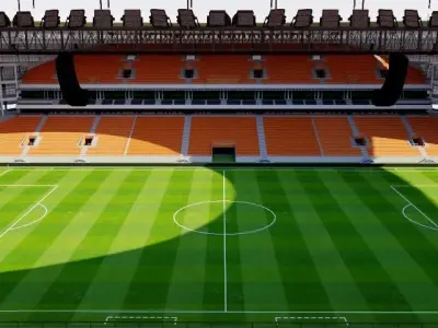 Central Stadium Yekaterinburg - Russia 3D model