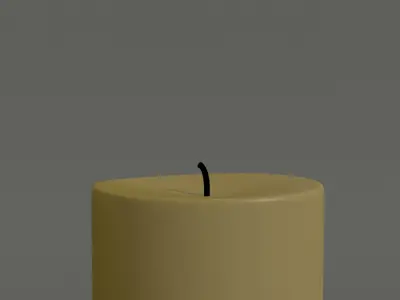 Animated Hurricane Candle 3D model