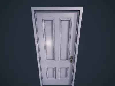 Door Wood M3 HDRP Low-poly 3D model