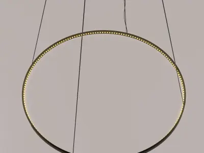 French Pendant Chandelier 3D model