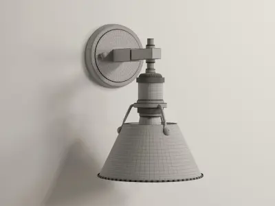 Shades of Light Truncated Cone Shade Sconce 3D model