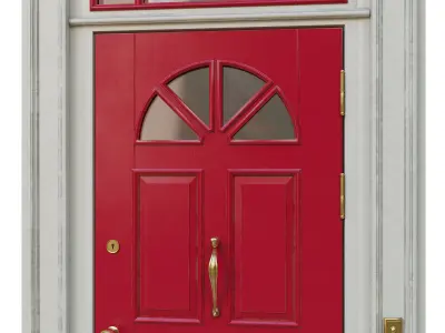 Entrance classic door 06 3D model