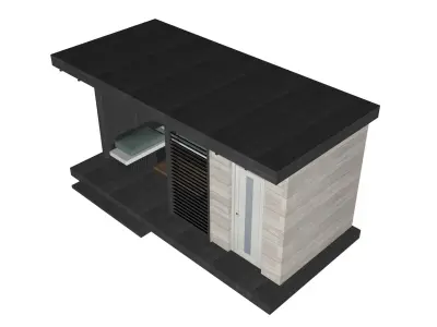 summer gazebo Free low-poly 3D model