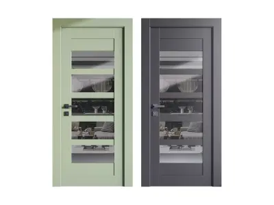 Modern entrance door 74 3D model