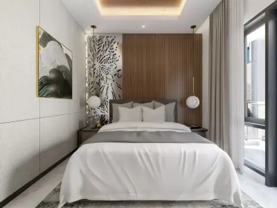 Design Bedroom Modern Low-poly 3D model