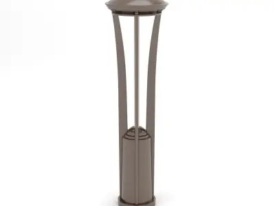 Lanscapeforms Concord  Bench Poe Litter Path Light Bike Rack 3D model