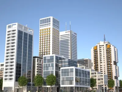 White City Low-poly 3D model
