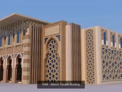 11 Modern Islamic Buildings - Bundle 3D Model Pack