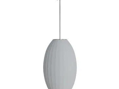 Maxim Cocoon 1-Light Chandelier Polished Chrome 3D model