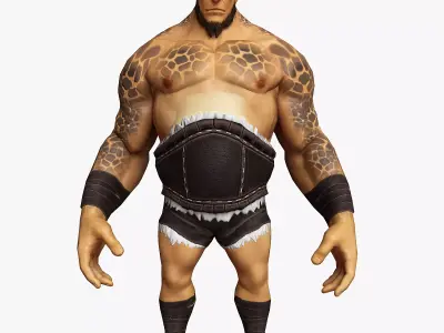 Cartoon Giant Low-poly 3D model