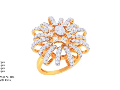  Women Ring MTL 3dm STL OBJ FBX Details 3D print model 14