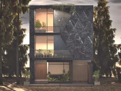 Elevation001 Low-poly 3D model