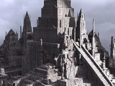 Arch pyramid of Anubis 3D model