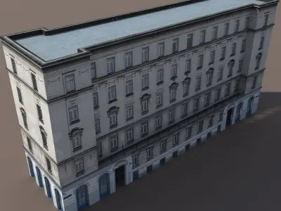 Apartment House 117 Low-poly 3D model