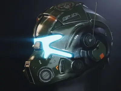 Titanfall 2 - Pilot Helmet  3D model