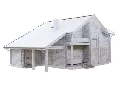Individual house 3D model