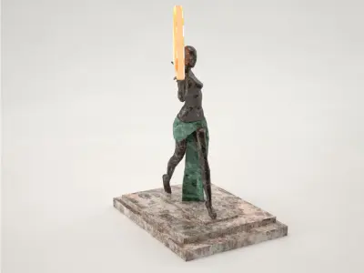 Pro - Standing Woman Lamp 3D model