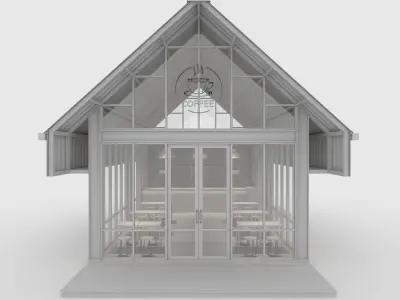 Cafe Modern 6 3D model