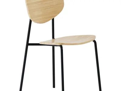 Wooden Chair Caristo by SP01 3D model