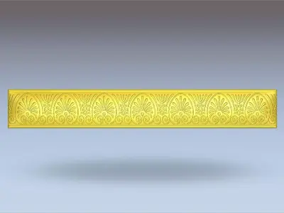 Long chip - Long die - Long border - Bangle die - Door border 3D print model
