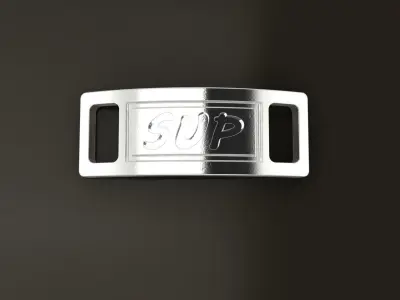 LACE LOCK CLIP SUP SNEAKER TAG 3D print model