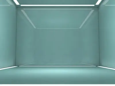 Sci Fi Room Low-poly 3D model