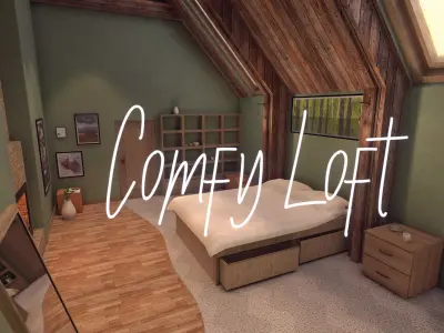 Comfy Loft Low-poly 3D model