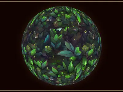 Grass Magic Forest Floor 10 TEXTURES Hand-painted --- PACK 5 --- Texture