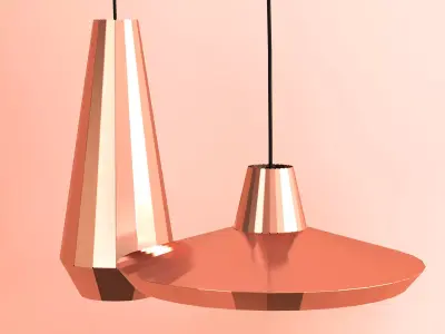 Copper Lights Free 3D model