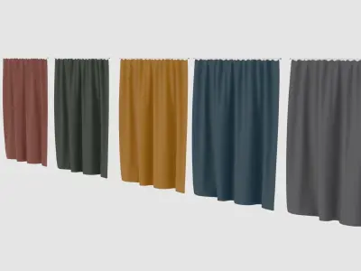 Curtains Pack 3D model