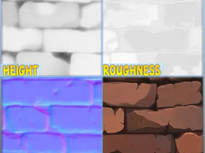Stylized Wall Seamless Texture Texture 134