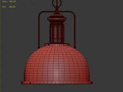 Hanging  lamp LOFT HOUSE P-122 3D model