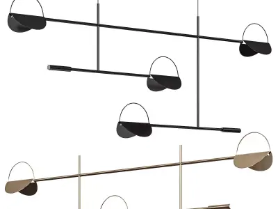 Leaves pendant light 3D model