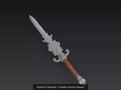 Obsidian Wrath Collection - Cursed Relic Blades 3D Model Pack